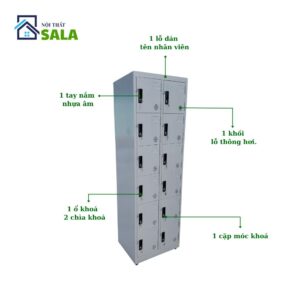 TỦ LOCKER SẮT 12 NGĂN