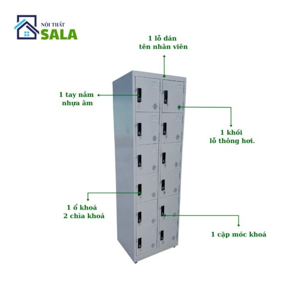 TỦ LOCKER SẮT 12 NGĂN