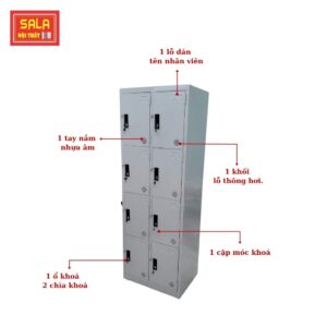 TỦ LOCKER SẮT 8 NGĂN