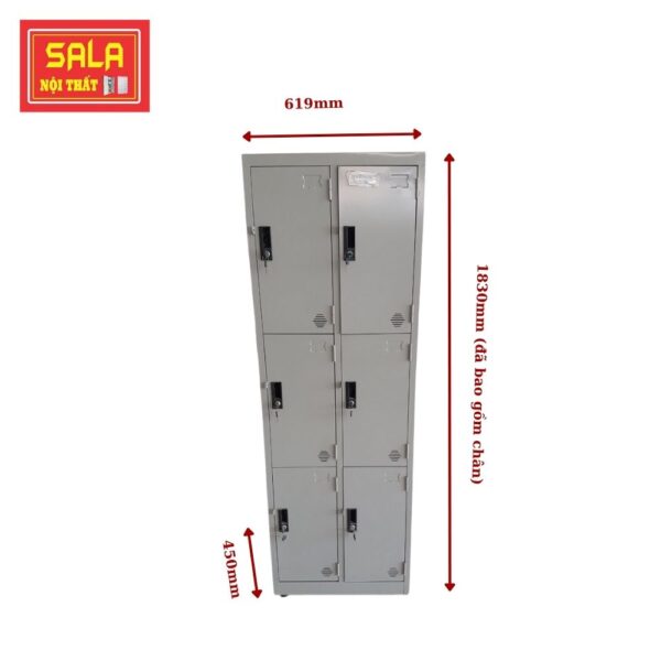 TỦ LOCKER SẮT 6 NGĂN