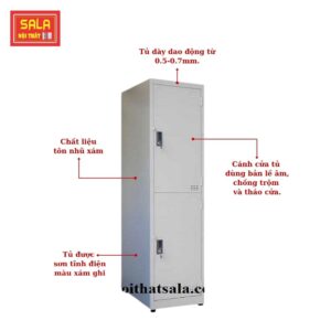 TỦ LOCKER SẮT 2 NGĂN