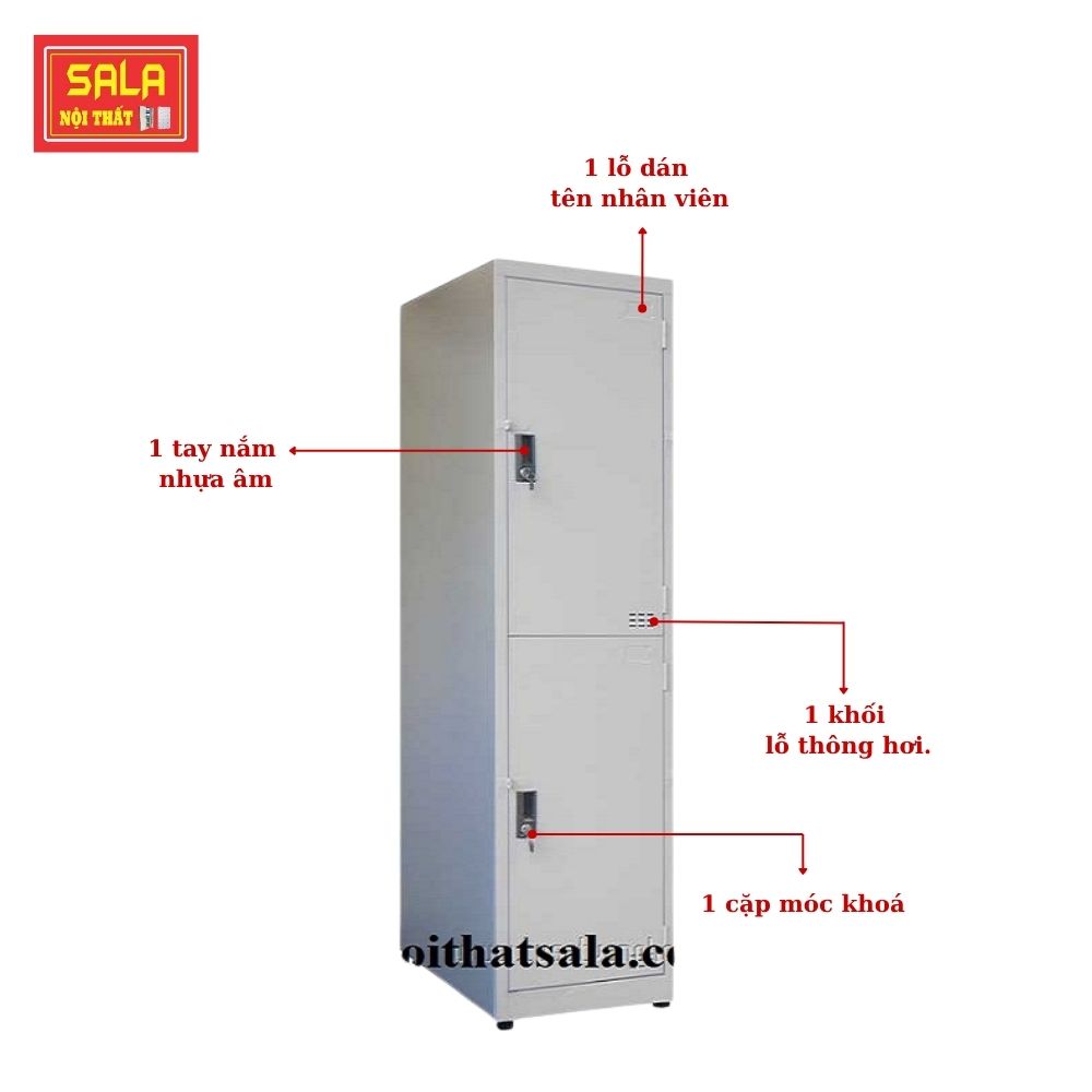 TỦ LOCKER SẮT 2 NGĂN