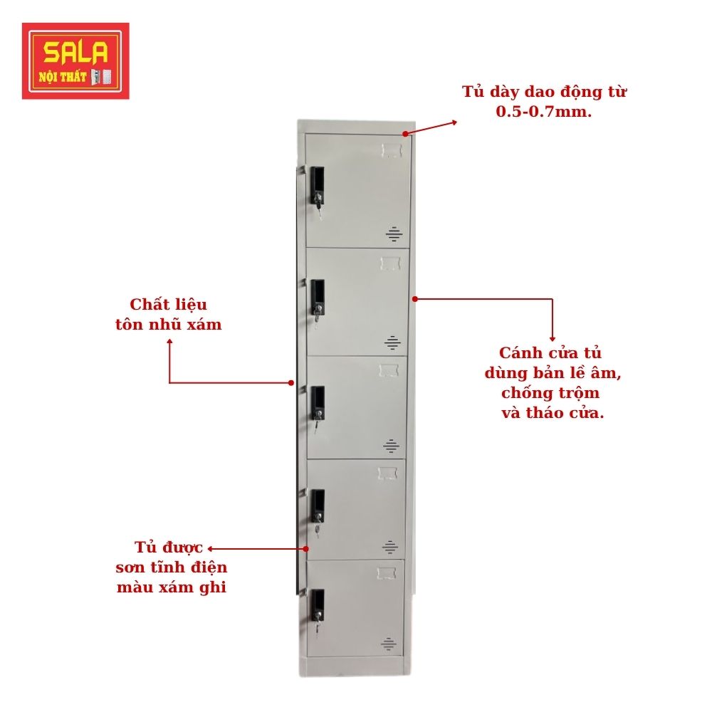 TỦ LOCKER SẮT 4 NGĂN
