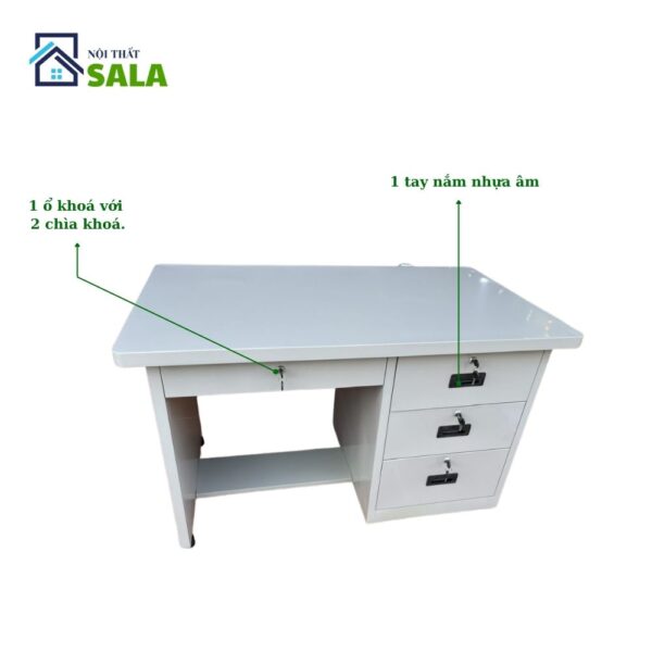 BÀN SẮT 4 HỘC KÉO