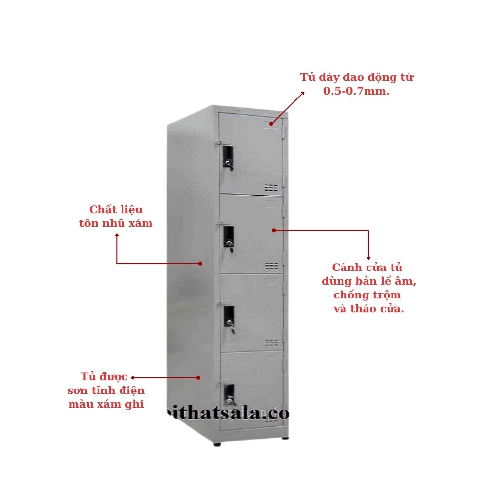 TỦ LOCKER SẮT 4 NGĂN