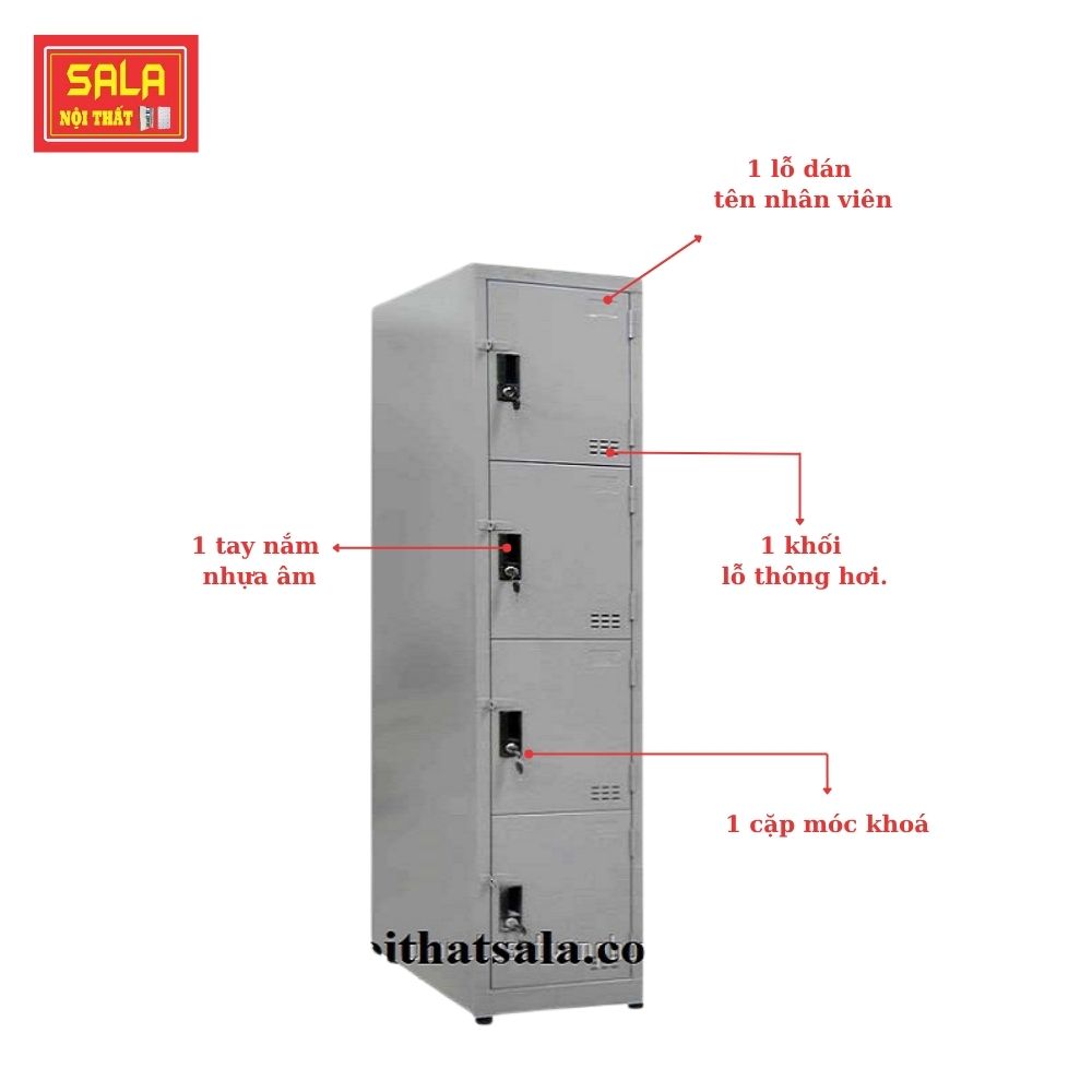 TỦ LOCKER SẮT 4 NGĂN