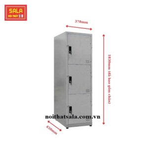 TỦ LOCKER SẮT 3 NGĂN