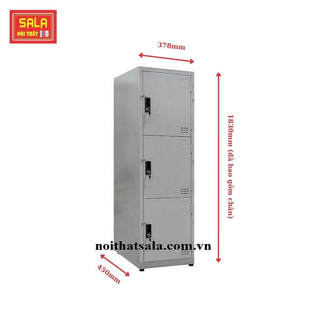 TỦ LOCKER SẮT 3 NGĂN