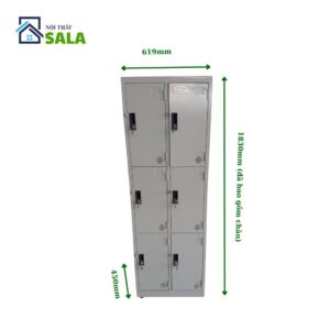 TỦ LOCKER SẮT 6 NGĂN