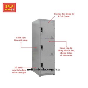 TỦ LOCKER SẮT 3 NGĂN