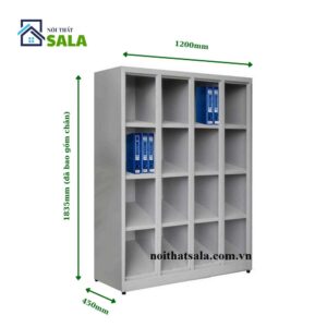 Kệ sắt đựng hồ sơ văn phòng 16 ô