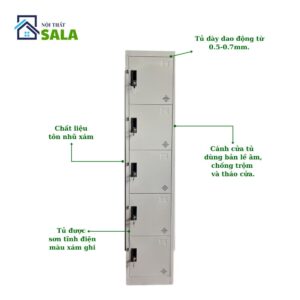TỦ LOCKER 5 NGĂN