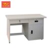 BÀN SẮT 2 HỘC KÉO 1 CÁNH MỞ, bàn sắt văn phòng, bàn sắt
