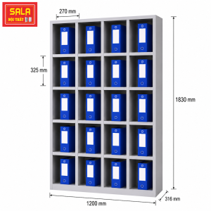 KỆ SẮT ĐỰNG HỒ SƠ VĂN PHÒNG 20 Ô