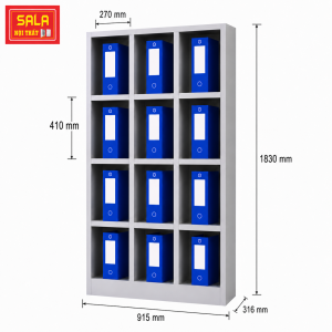 KỆ SẮT ĐỰNG HỒ SƠ VĂN PHÒNG 12 Ô
