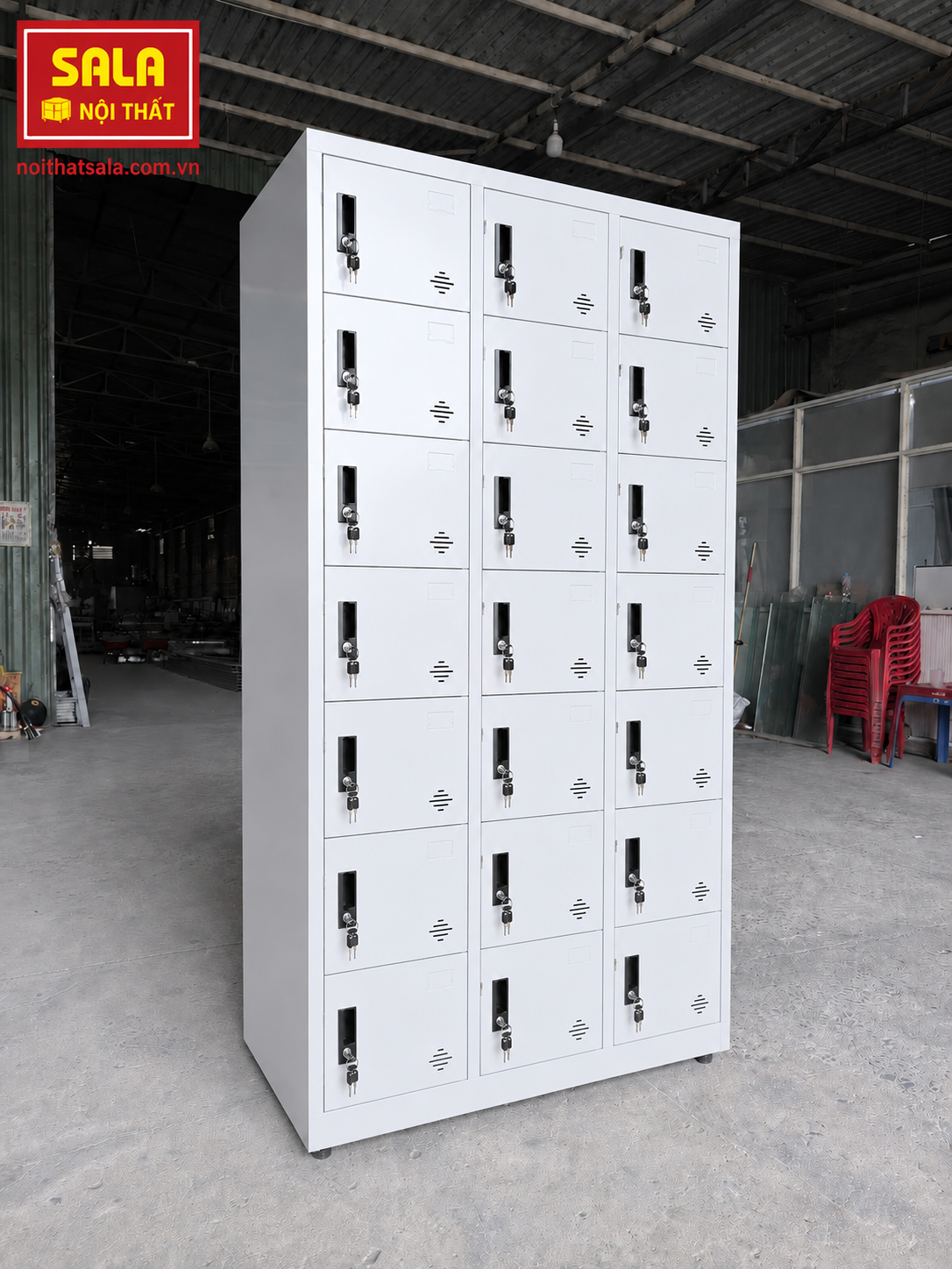 TỦ LOCKER SẮT 21 NGĂN