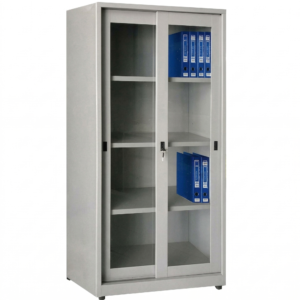 TỦ SẮT HỒ SƠ 2 CÁNH KÍNH LÙA