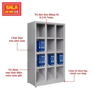 KỆ SẮT ĐỰNG HỒ SƠ VĂN PHÒNG 12 Ô, kệ sắt văn phòng