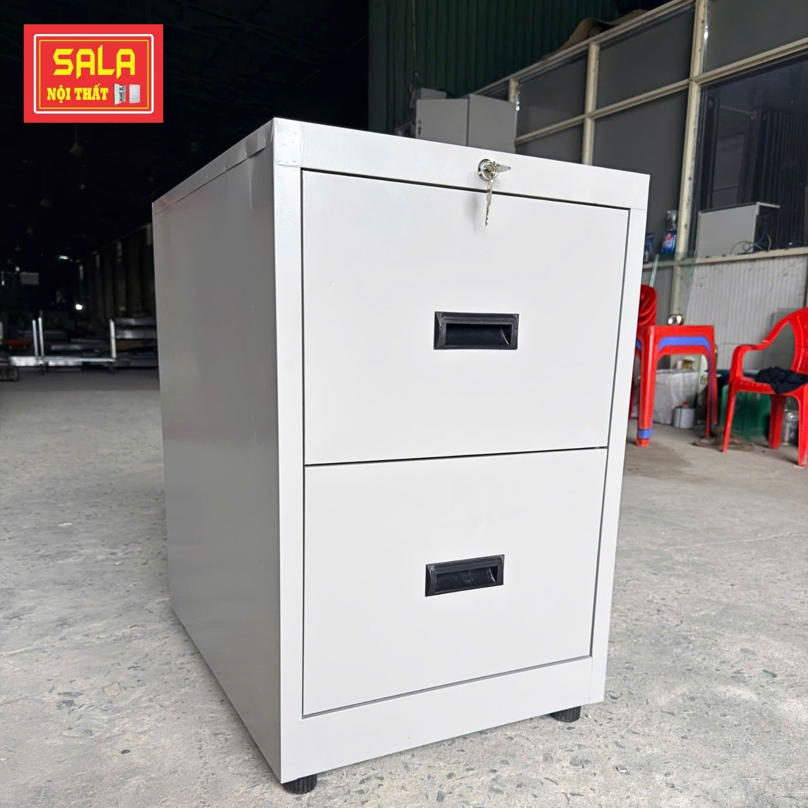 TỦ HỘC KÉO SẮT 2 NGĂN