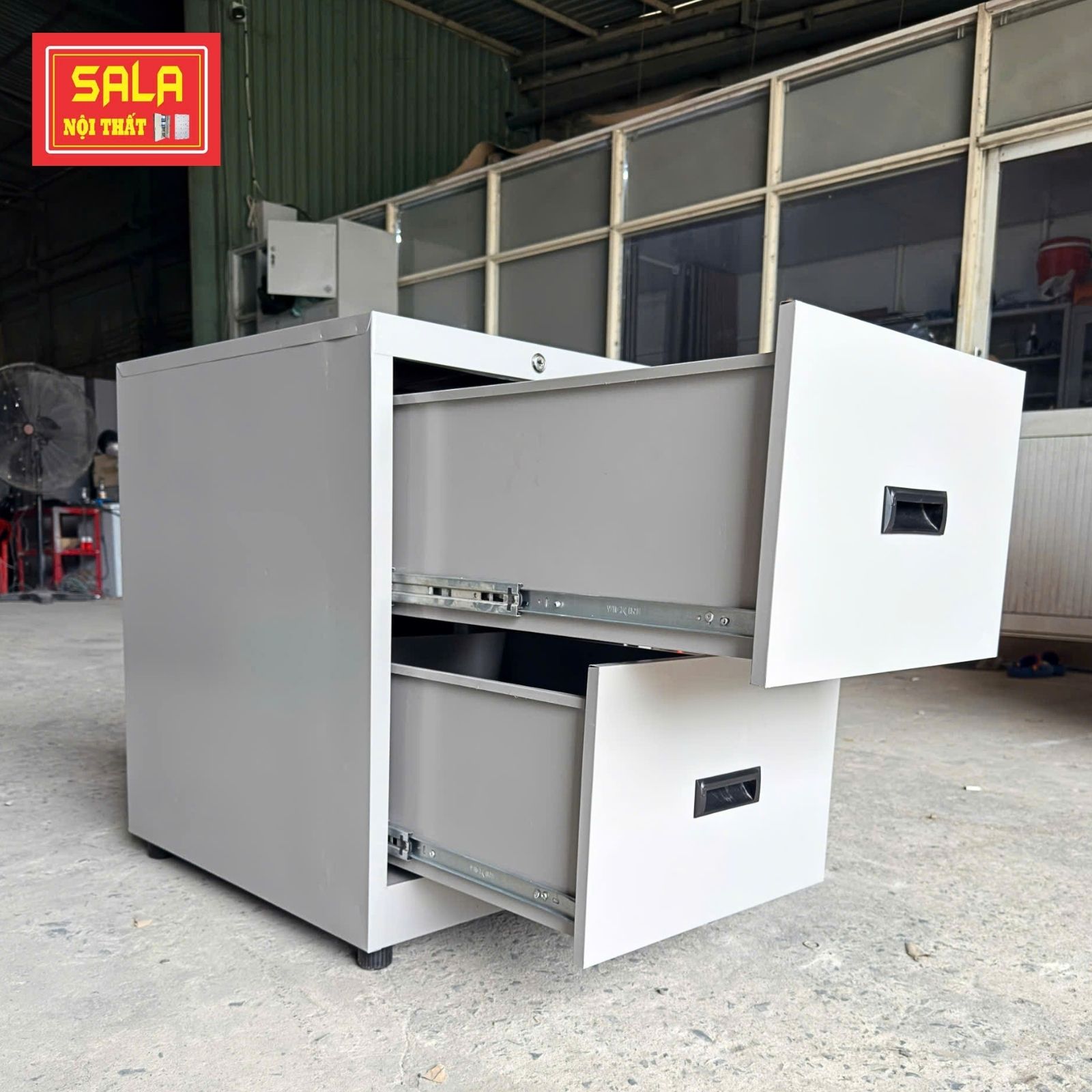 TỦ HỘC KÉO SẮT 2 NGĂN