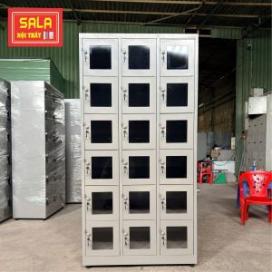 TỦ SẮT LOCKER 18 NGĂN MICA