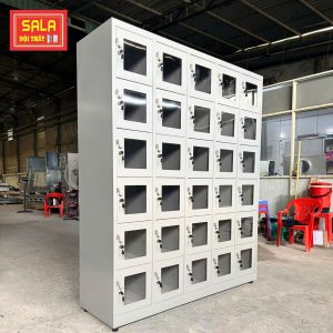 TỦ SẮT LOCKER 30 NGĂN MICA