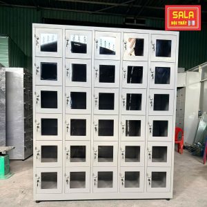 TỦ SẮT LOCKER 30 NGĂN MICA