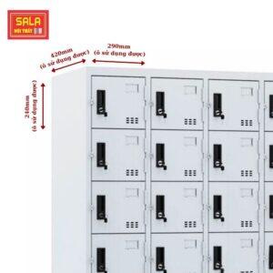 Tủ locker 42 ngăn, tủ locker, tủ sắt locker, tủ sắt locker phù hợp cho văn phòng