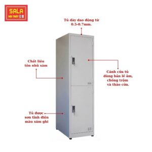 Tủ locker 2 ngăn, tủ locker, tủ sắt locker, tủ sắt locker phù hợp cho văn phòng