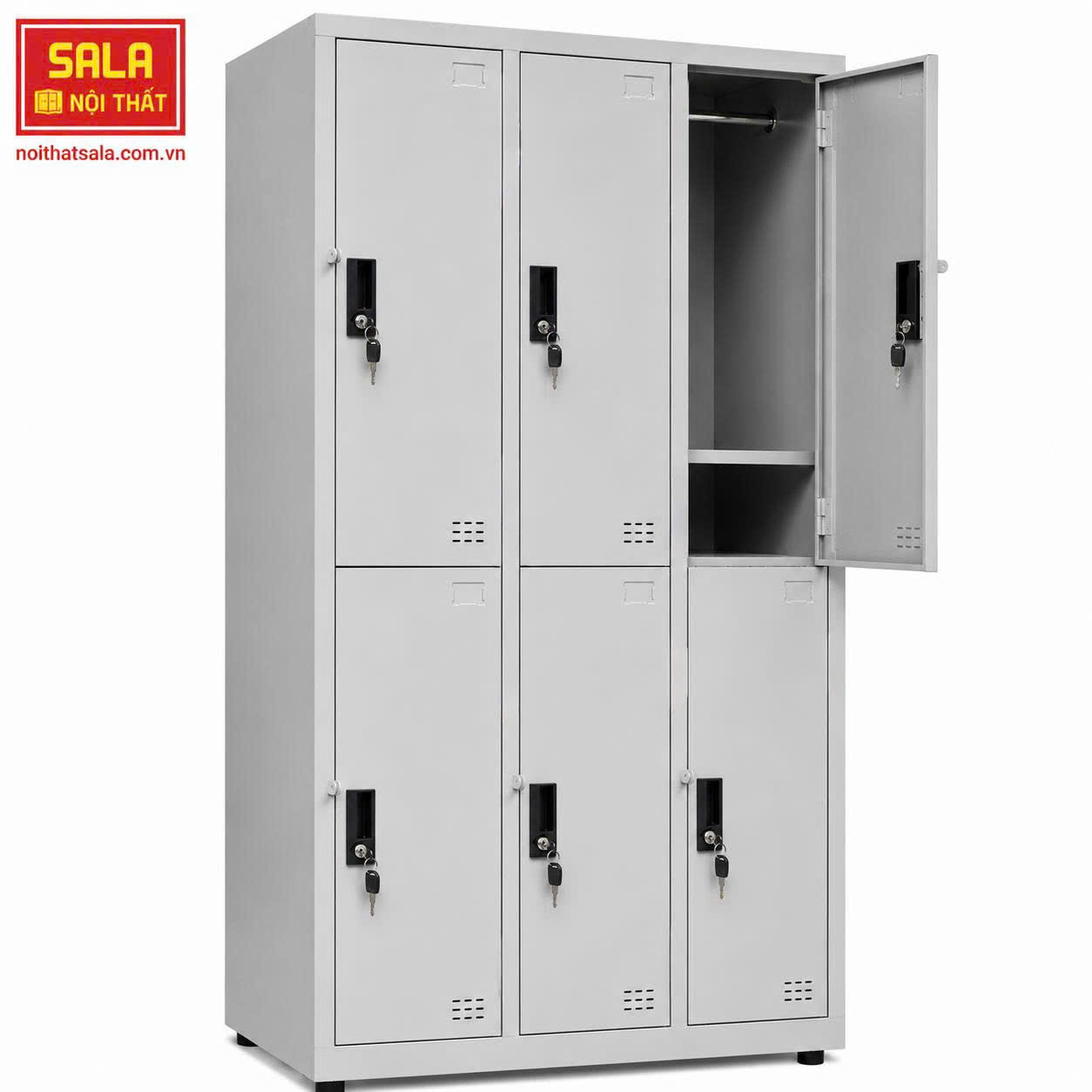 TỦ LOCKER SẮT 6 NGĂN