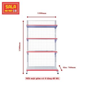 KỆ SIÊU THỊ 4 TẦNG