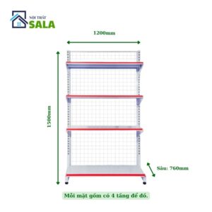 KỆ SIÊU THỊ 4 TẦNG