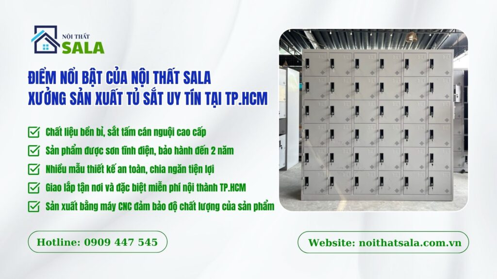 Xưởng sản xuất tủ sắt - Đóng tủ sắt theo yêu cầu uy tín tại TP.HCM