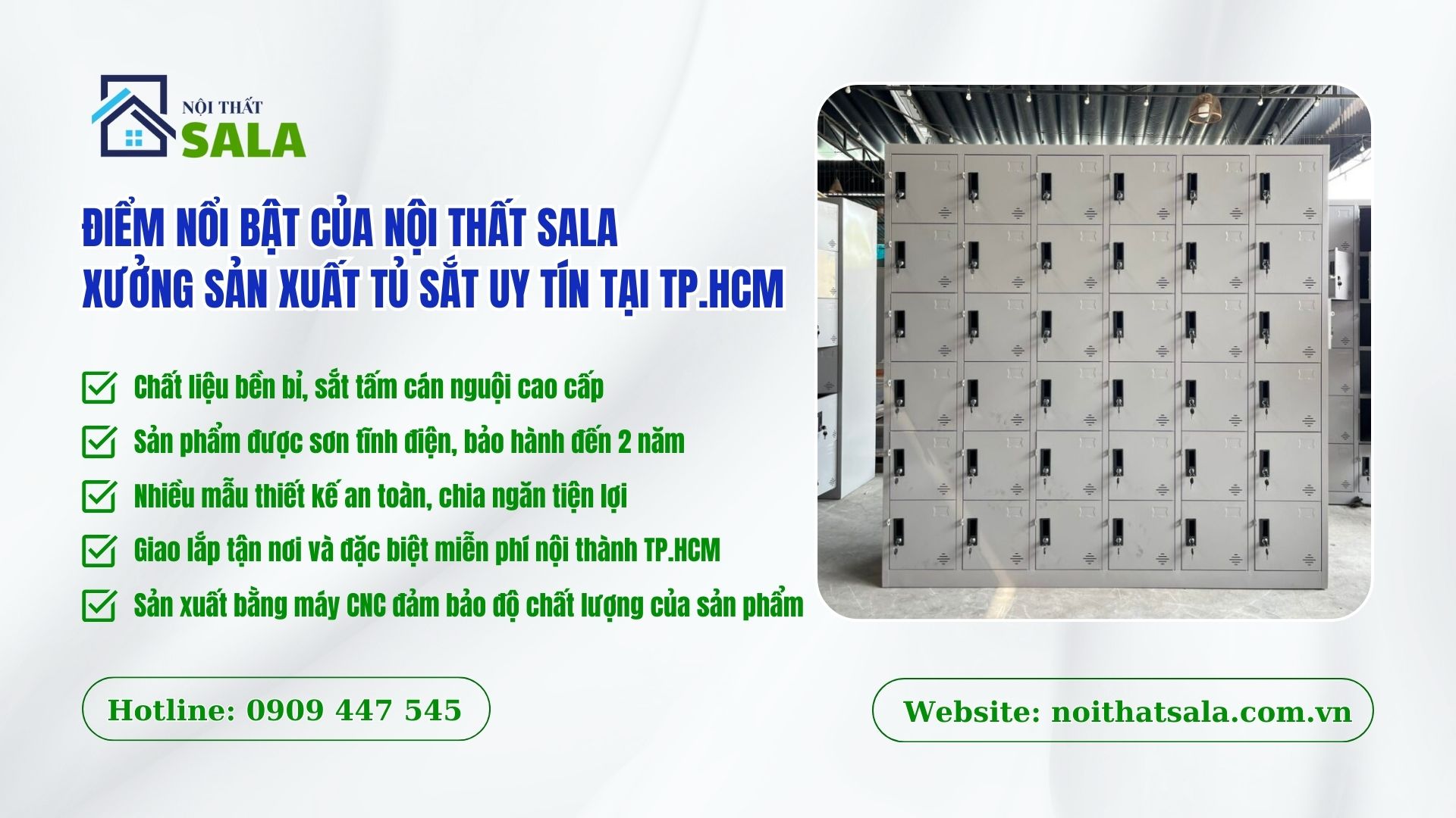 Xưởng sản xuất tủ sắt - Đóng tủ sắt theo yêu cầu uy tín tại TP.HCM