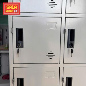 TỦ LOCKER 30 NGĂN CỘT NỔI, tủ sắt locker, tủ sắt văn phòng