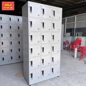 TỦ LOCKER 18 NGĂN CỘT NỔI