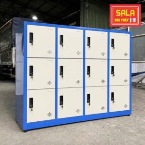 TỦ LOCKER 12 NGĂN ĐỂ ĐỒ CHO HỌC SINH, TỦ SẮT LOCKER, TỦ LOCKER SẮT