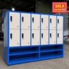 TỦ LOCKER SẮT 12 NGĂN, 4 KHOANG ĐỂ ĐỒ CHO HỌC SINH