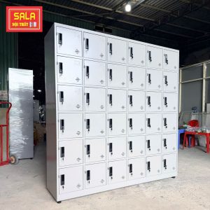 Tủ Locker 36 ngăn cột nổi. tủ sắt locker