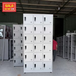 TỦ LOCKER 18 NGĂN CỘT NỔI