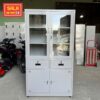 TỦ 2 CÁNH KÍNH MỞ, 2 HỘC KÉO, 2 CÁNH TÔN MỞ