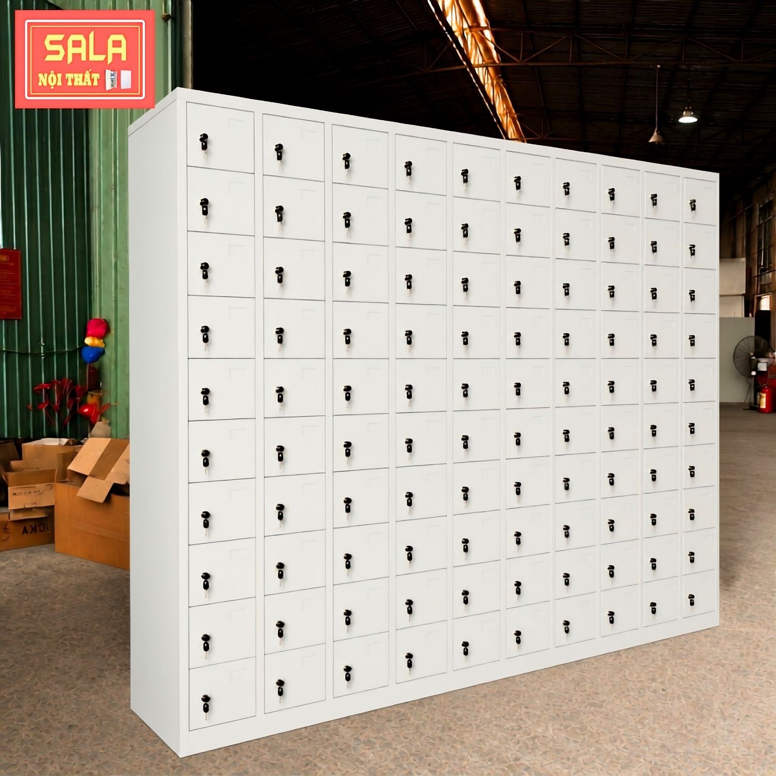 TỦ LOCKER 100 NGĂN ĐỰNG ĐIỆN THOẠI