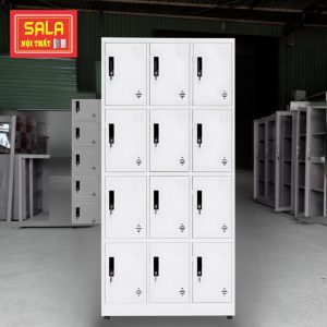 TỦ LOCKER 12 NGĂN CỘT NỔI