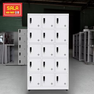 TỦ LOCKER 15 NGĂN CỘT NỔI