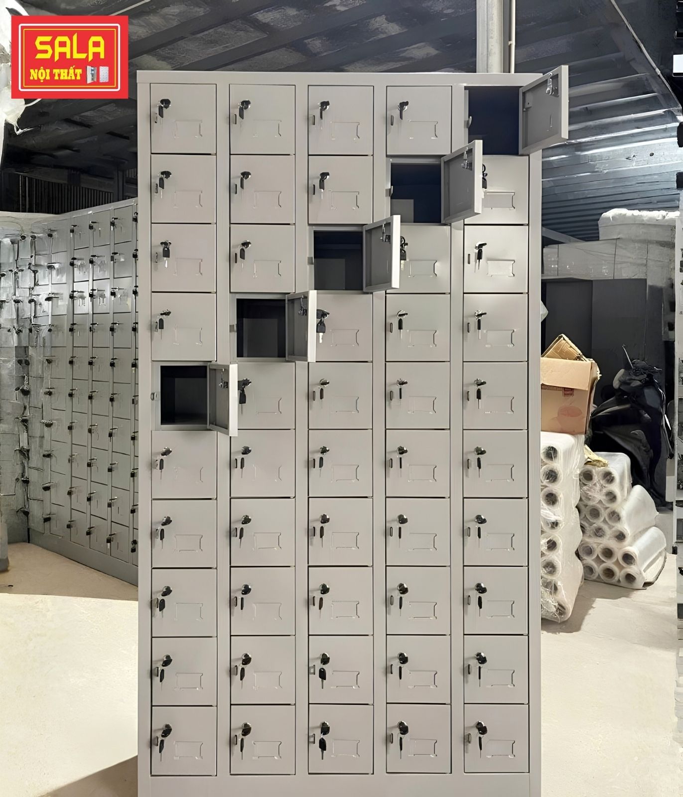 TỦ LOCKER 50 NGĂN ĐỰNG ĐIỆN THOẠI