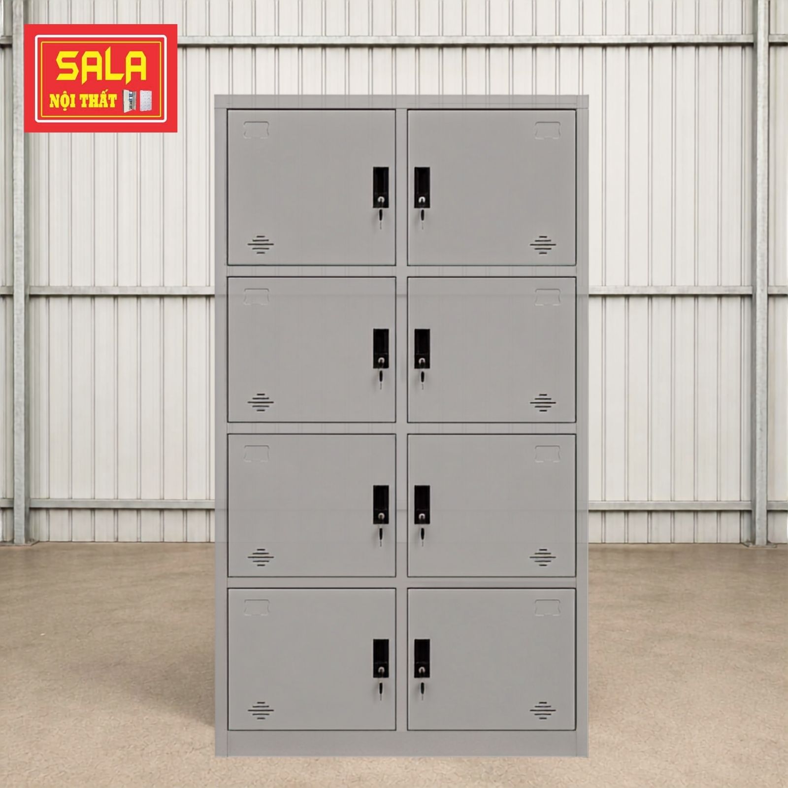 TỦ LOCKER 8 NGĂN CỘT NỔI