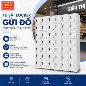 Lắp đặt tủ sắt Locker gửi đồ số lượng lớn giá tận xưởng