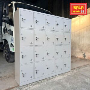 TỦ LOCKER CỘT NỔI 30 NGĂN ĐẶT