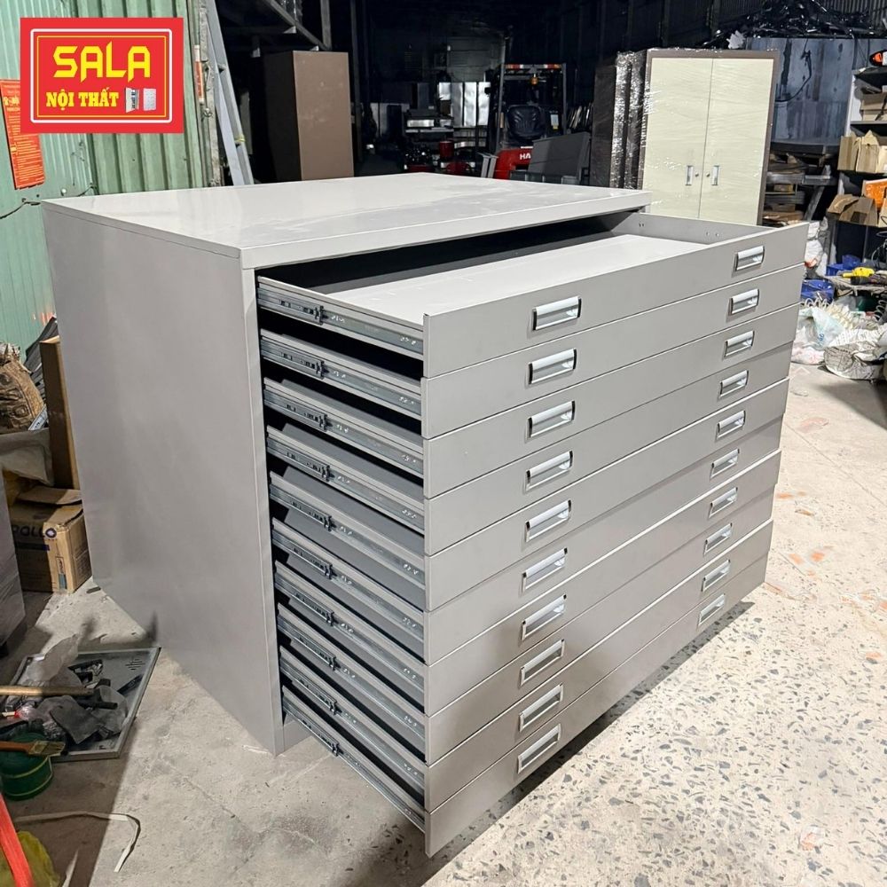 TỦ SẮT 10 HỘC KÉO