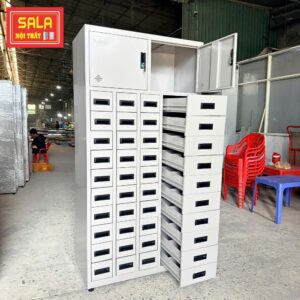 TỦ SẮT 40 HỘC KÉO, 2 CÁNH MỞ TÔN